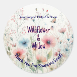 Pegatina de agradecimiento personalizado