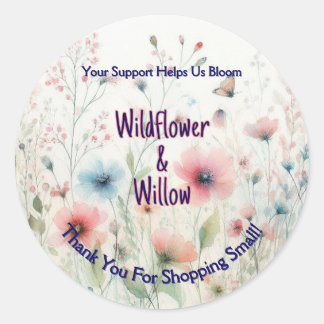 Pegatina de agradecimiento personalizado