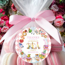 Pegatina de agradecimiento por el 3er cumpleaños d