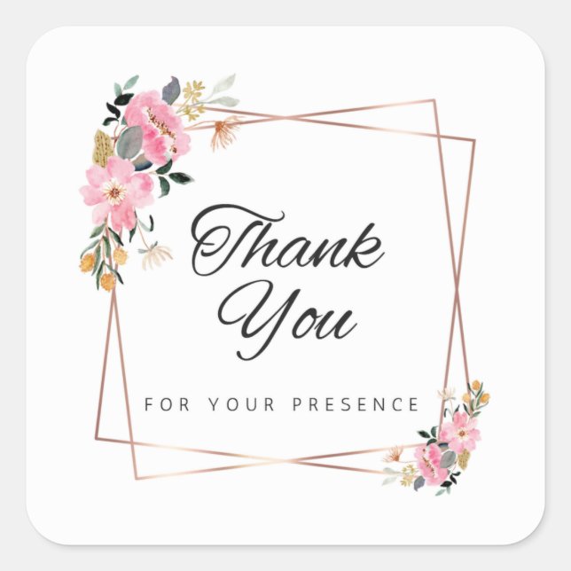 Pegatina de agradecimiento | Tamaño grande | Pegat (Anverso)