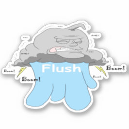 Pegatina de agua azul