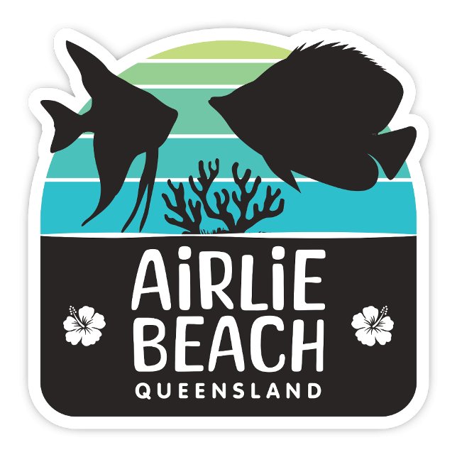 Pegatina de Airlie Beach (Airlie Beach Queensland Sticker)