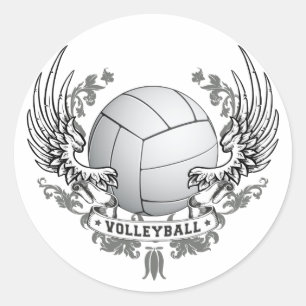 Pegatina de Alas de Voleibol