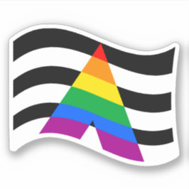 PEGATINA DE ALIADO LGBTQ