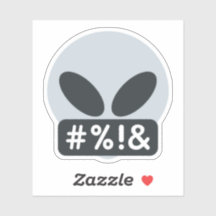 Pegatina de Alien de Salty Space