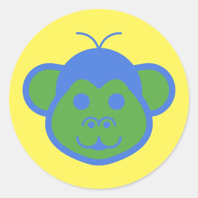 Pegatina de Alimon (mono extranjero) (Anverso)