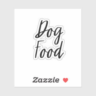 Pegatina de almacenamiento de alimentos para perro