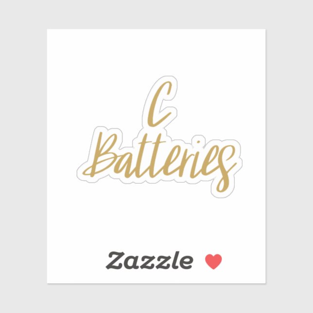 Pegatina de almacenamiento de baterías C (Hoja)