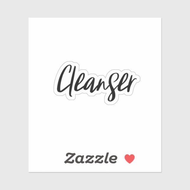 Pegatina de almacenamiento de Cleanser (Hoja)