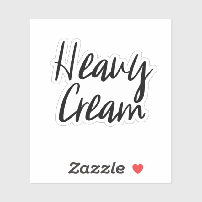 Pegatina de almacenamiento de crema pesada (Hoja)