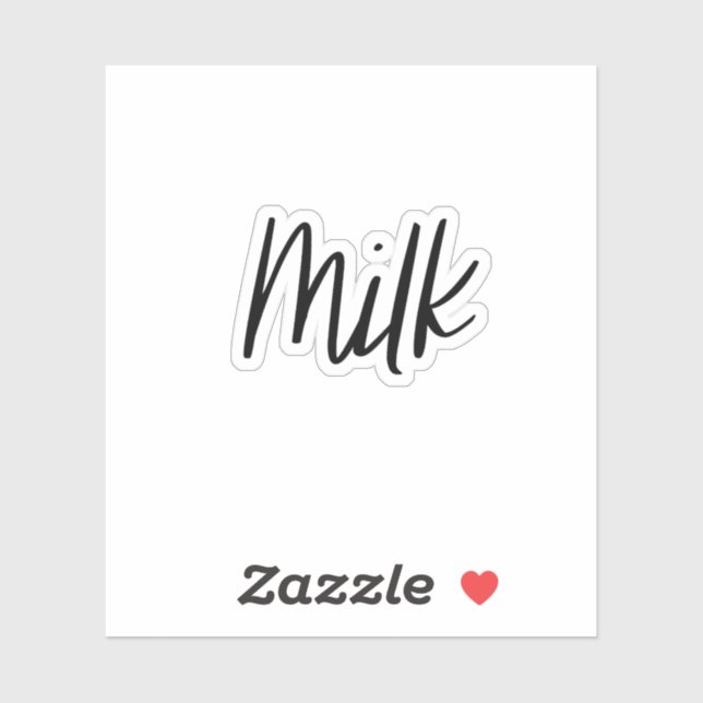 Pegatina de almacenamiento de leche (Hoja)