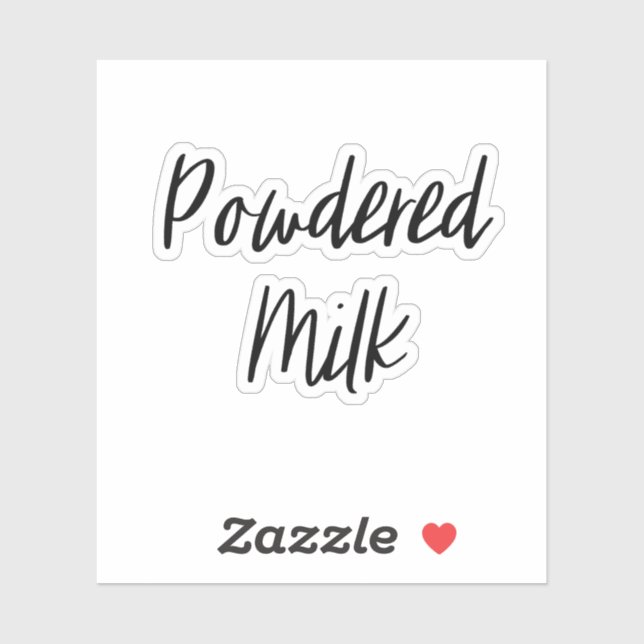 Pegatina de almacenamiento de leche en polvo (Hoja)