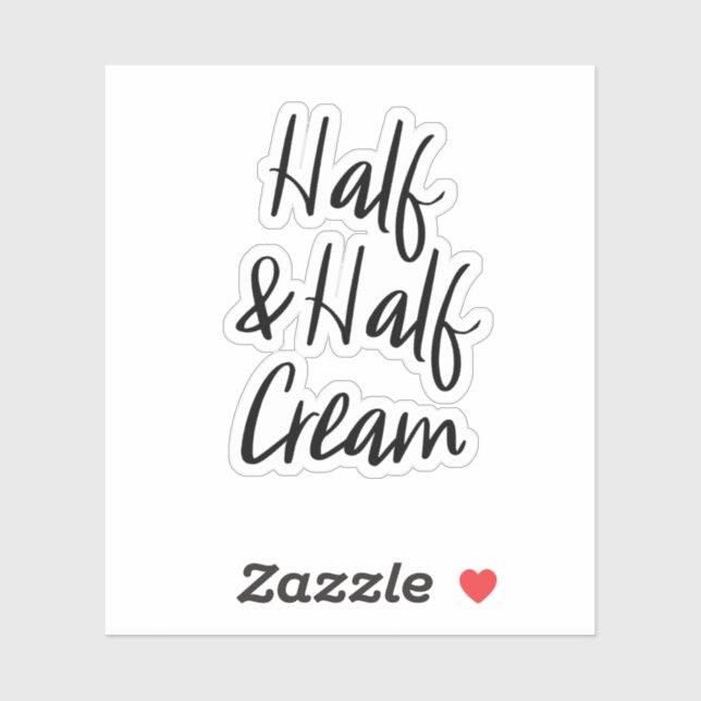 Pegatina de almacenamiento de media crema (Hoja)