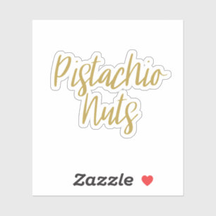 Pegatina de almacenamiento de nueces de Pistachio