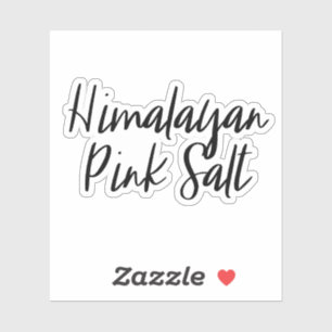 Pegatina de almacenamiento de sal rosa del Himalay
