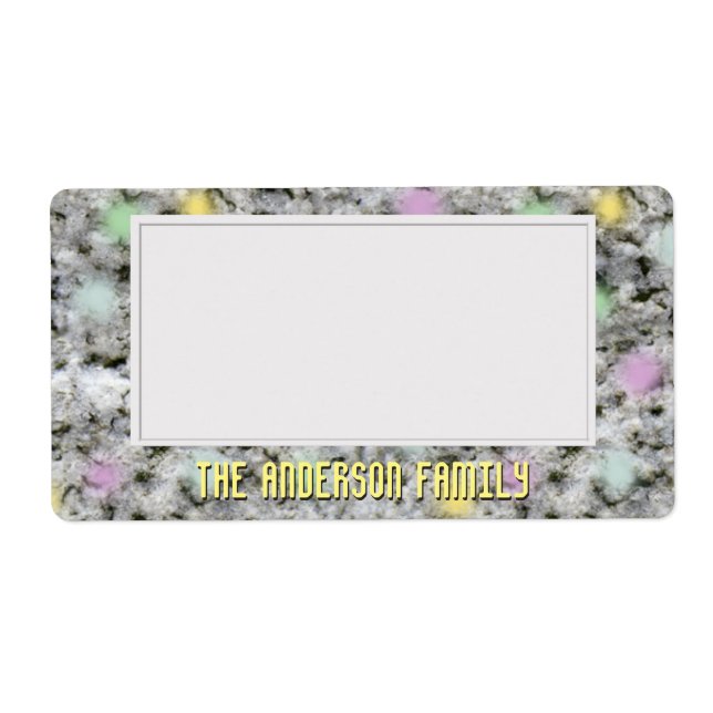 Pegatina de almacenamiento de textura de rock geol (Frente)