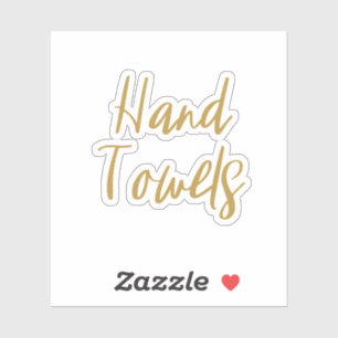 Pegatina de almacenamiento de toallas manuales