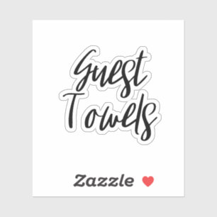 Pegatina de almacenamiento de toallas para huésped