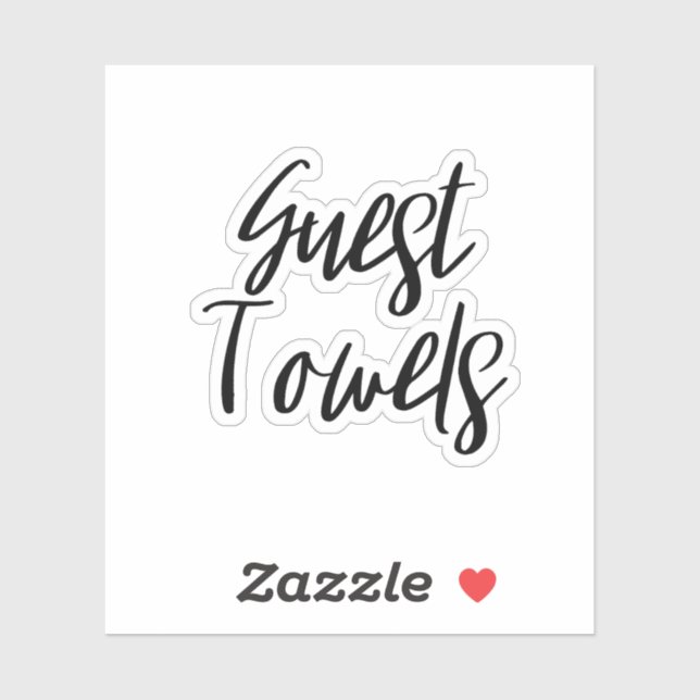 Pegatina de almacenamiento de toallas para huésped (Hoja)