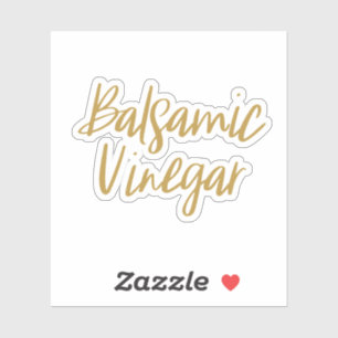 Pegatina de almacenamiento de vinagre balsámico