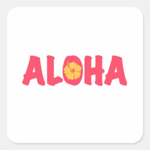Pegatina de Aloha Square