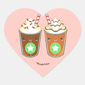 Pegatina de amigos de Cute Frappuchino