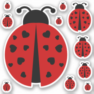 pegatina de amor de ladybug