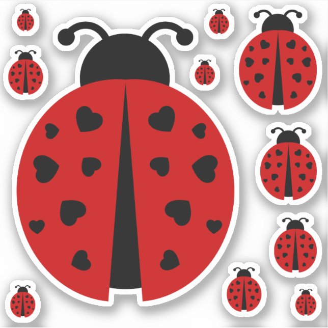 pegatina de amor de ladybug (Anverso)