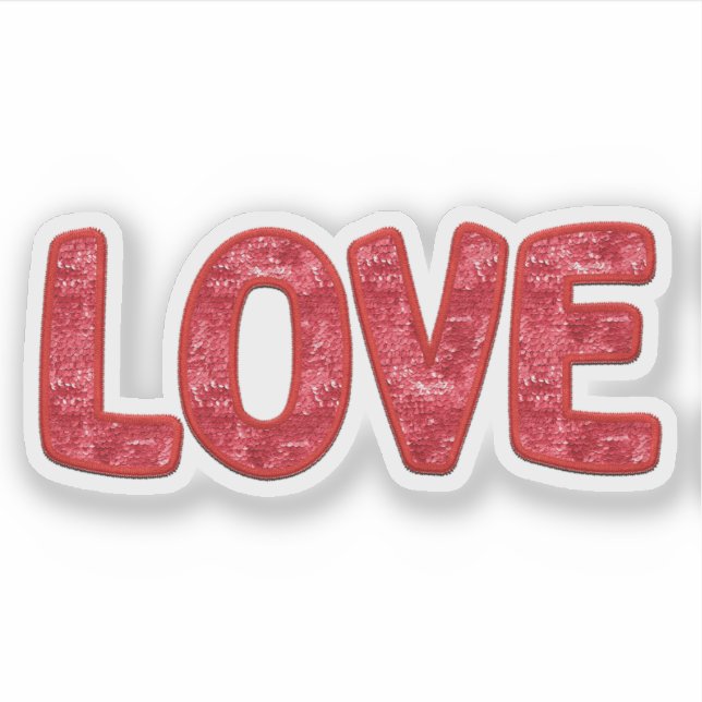 Pegatina de Amor de San Valentín - Pegatina de San (Anverso)