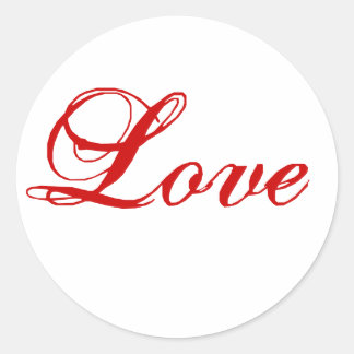 Pegatina de amor para el Sello para sobres rojo y