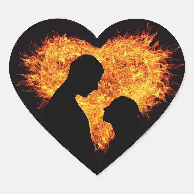 Pegatina de amor romántico (Anverso)