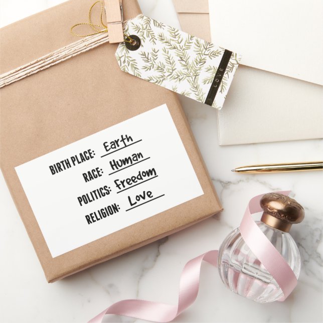 PEGATINA DE AMOR Y LIBERTAD (Regalar)