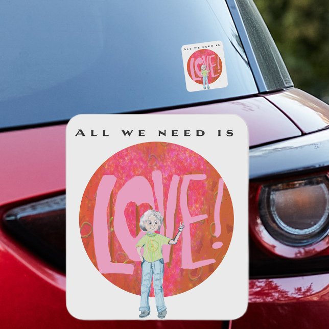 Pegatina de amor y paz (Subido por el creador)