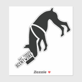 Pegatina de análisis de rendimiento de Rat terrier