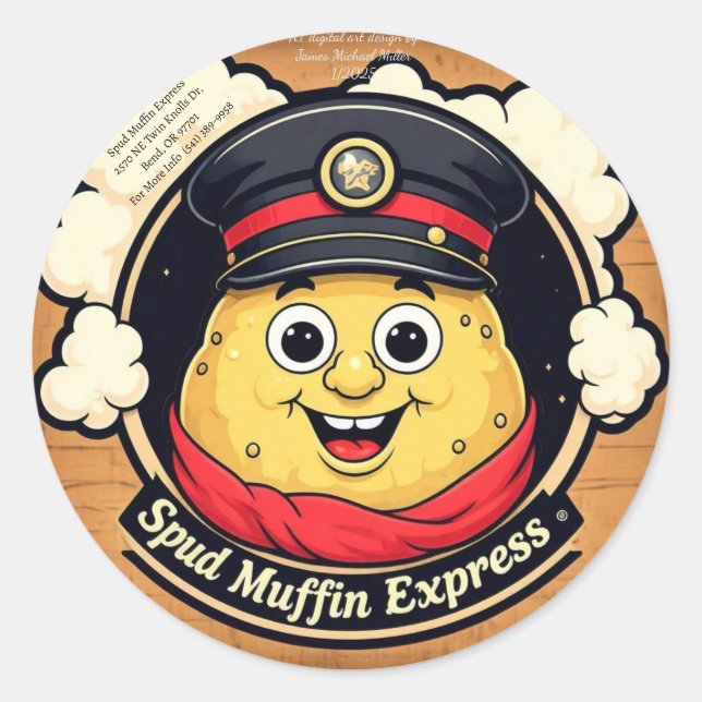 pegatina de animadores por James Michael Miller (Anverso)