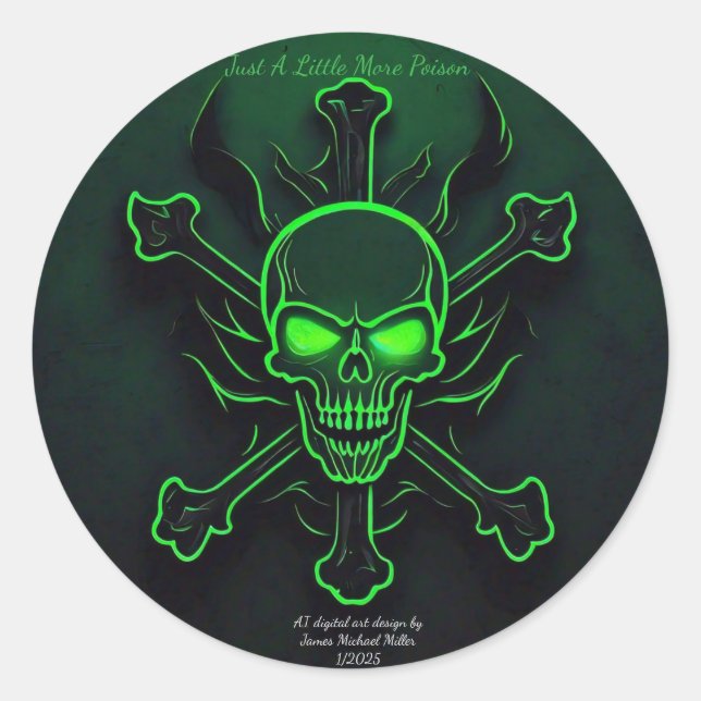 pegatina de animadores por James Michael Miller (Anverso)