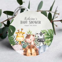 Pegatina de animales de Safari de la Selva Cute