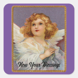 Pegatina de Año Nuevo Angel