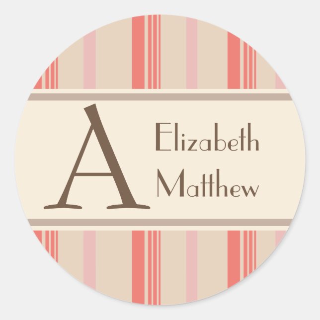 Pegatina de Apellidos y Apellidos del Personalizar (Anverso)