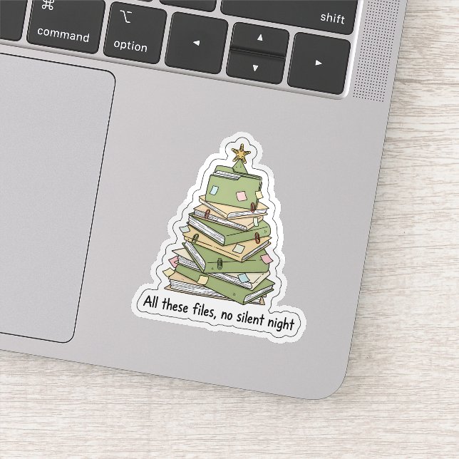 Pegatina de árbol de archivos de Navidad (Detalle)
