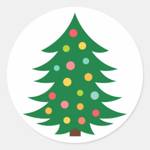 Pegatina de árbol de Navidad.