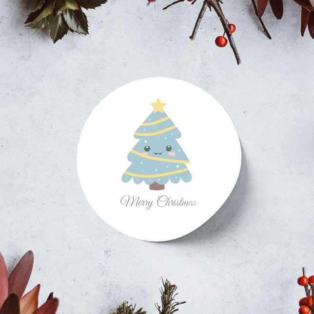 Pegatina de árbol de Navidad lindo (Cute Christmas Tree Sticker)