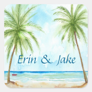 Pegatina de árbol de palmas