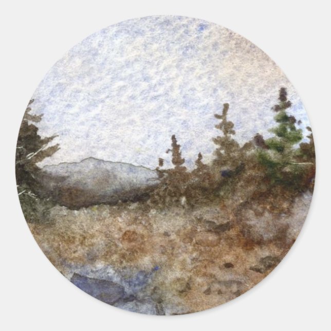 Pegatina de árbol de pino (Anverso)