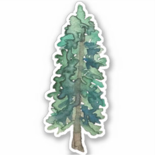 Pegatina de árbol de pino