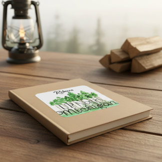 Pegatina de Árboles de Michigan Norte personalizad