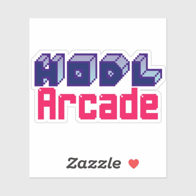 PEGATINA de arcade HODL (Hoja)