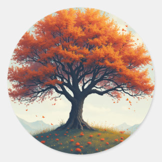 pegatina de arce de otoño