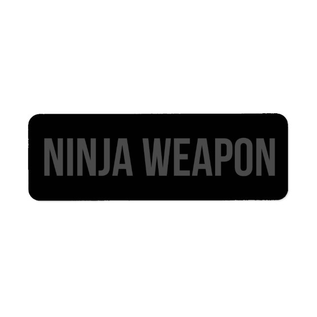 Pegatina de Arma Ninja (Frente)