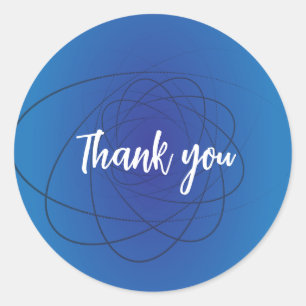 Pegatina de arte de fondo negro azul